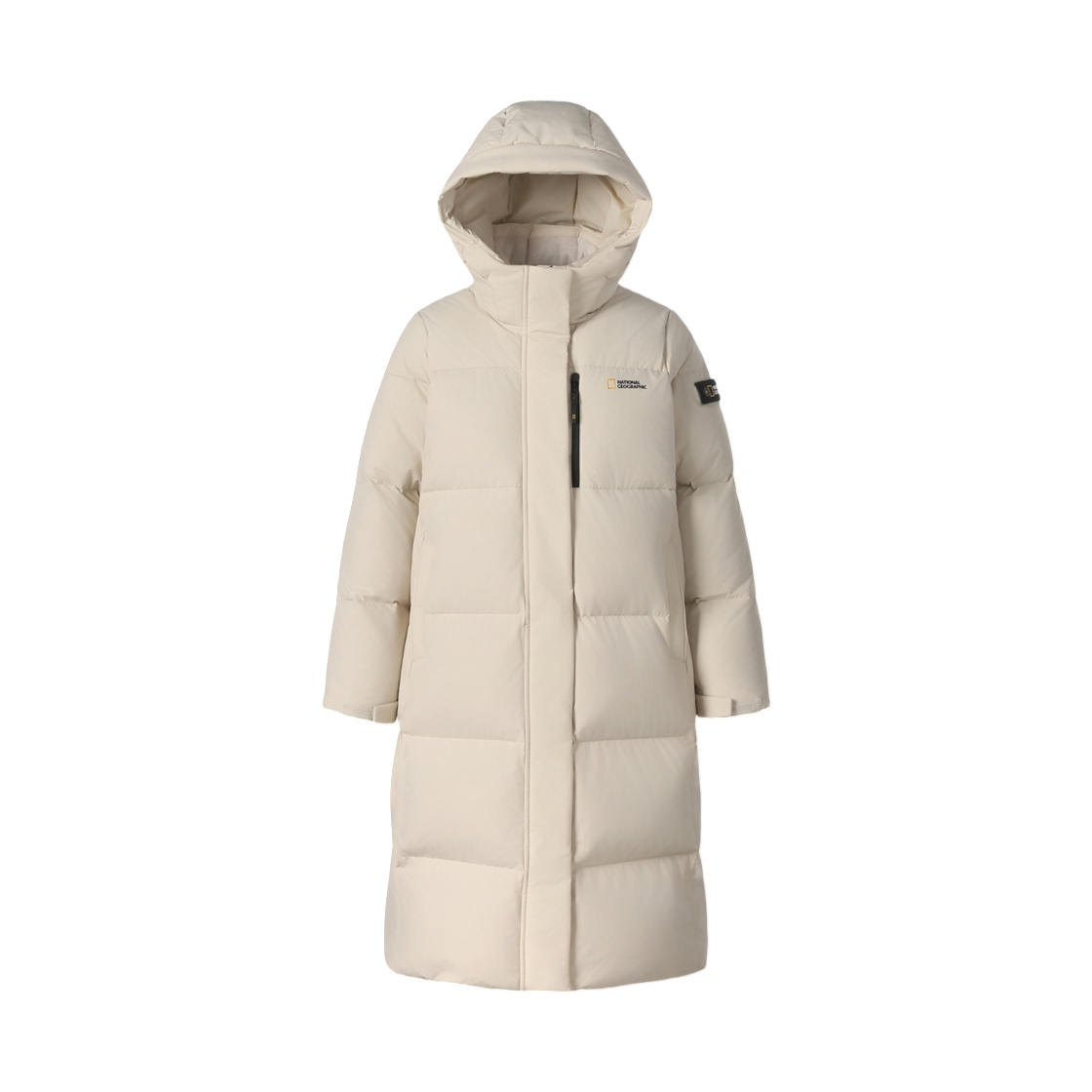 (W) 내셔널 지오그래픽 카이만 프로 롱기장 구스다운 점퍼 실버 버치((W) National Geographic Cayman Pro Long Goose Down Jumper Silver Birch) - 1