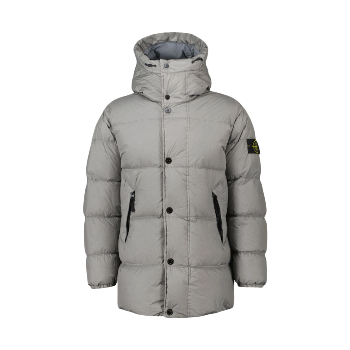 K2S15 4100012 S0A23 V006B [25% 쿠폰] Stone Island 4100012 Crinkle Reps NY Recycled Nylon Hooded Down Parka with Wind Resistance Cement - 25FW