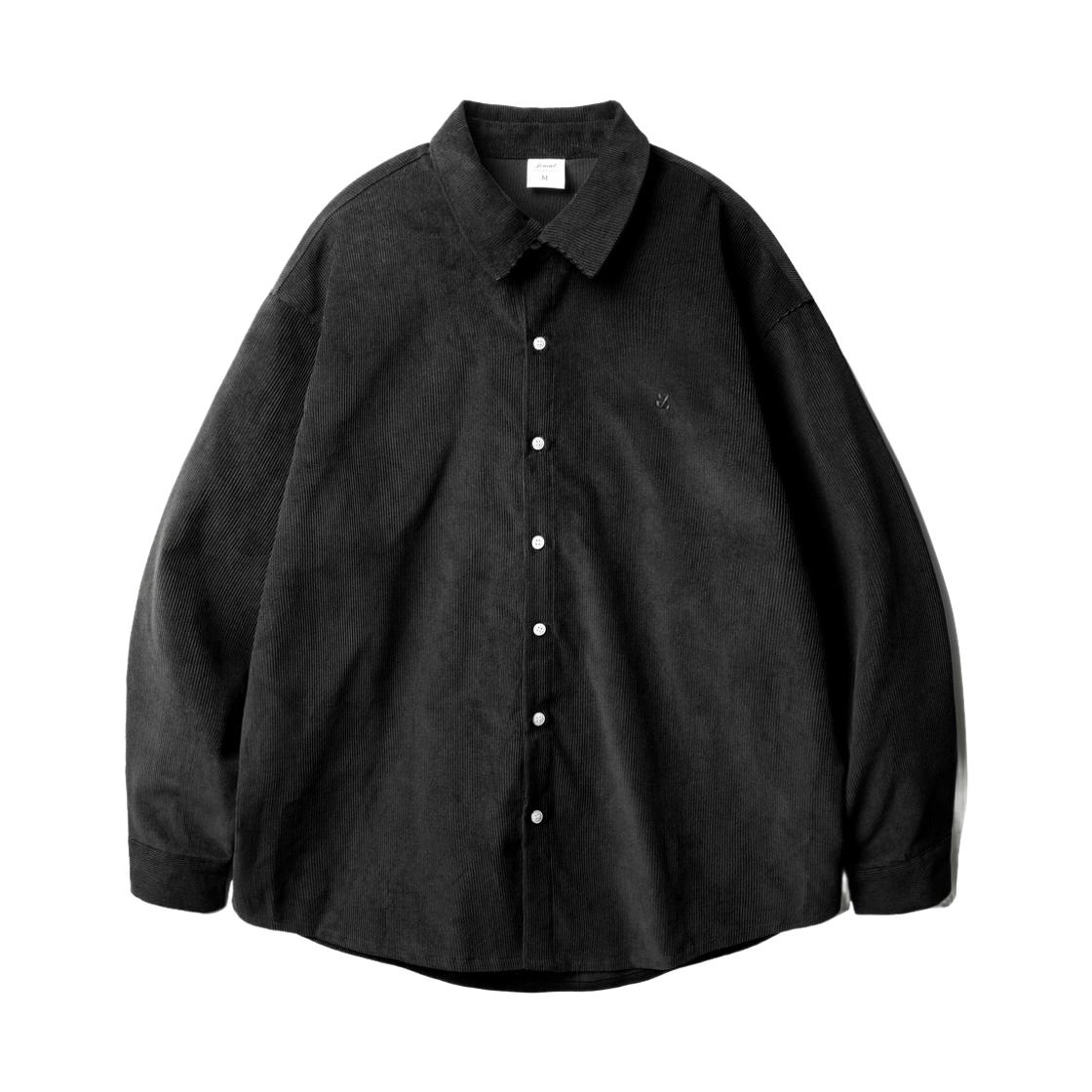 OYLS2601_black_29 JEMUT Rise Overfit Corduroy Shirts Black OYLS2601