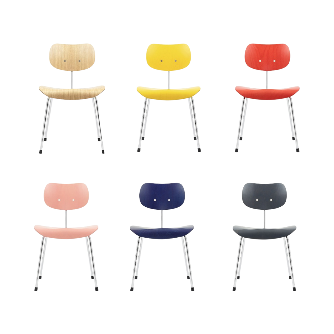이노메싸 윌드스피스 SE68 Chair (논스태커블) 6컬러(INNOMETSA Wilde Spieth SE68 Chair (Non-stackable) 6 COLORS)