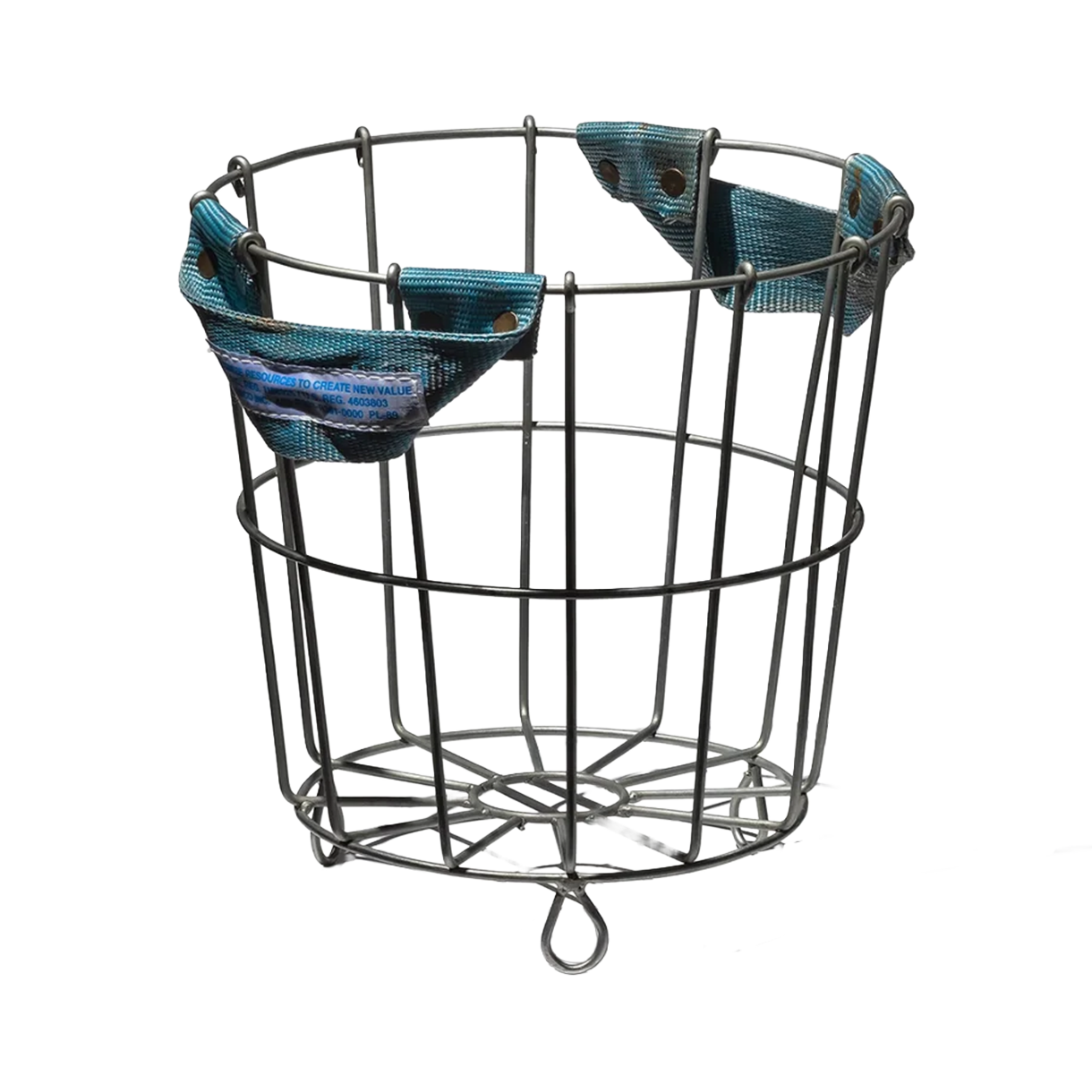 푸에브코 벨트 핸들 라운드 바스켓 멀티 - 26FW(Puebco Belt Handle Round Basket Multi - 26FW)