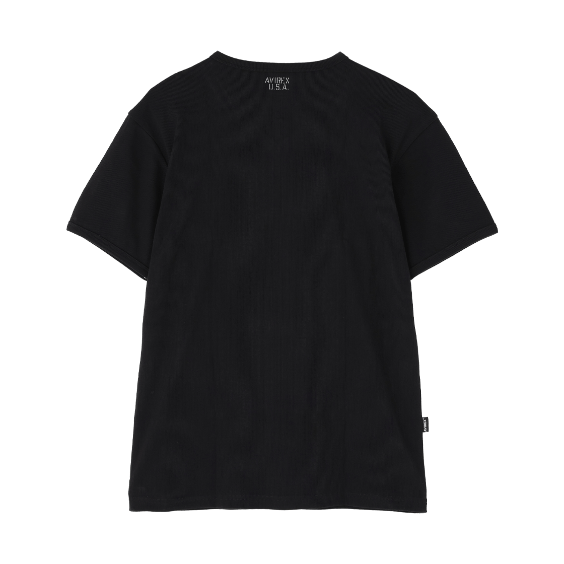 [예약배송] 아비렉스 데일리 웨어 숏 슬리브 브이넥 티셔츠 블랙([예약배송] Avirex Daily Wear Short Sleeve V-Neck T-Shirt Black) - 2
