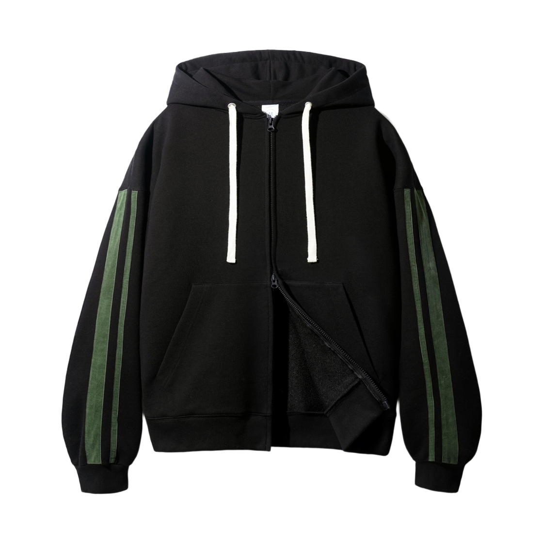 OYHD2546_black_29 JEMUT Side Track Hood Zip Up Black OYHD2546