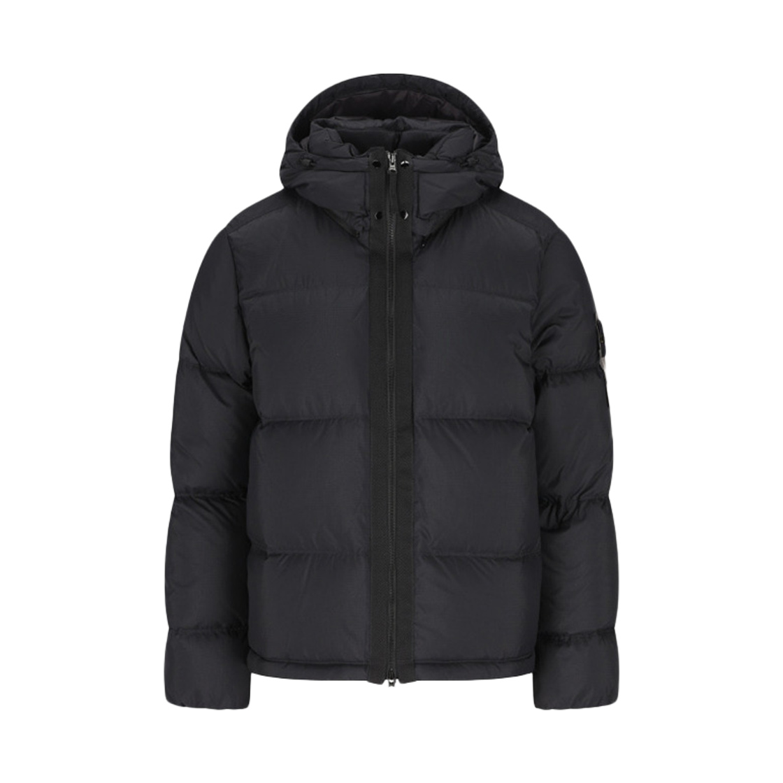L2S15 4100013 S0483 V0029 [25% 쿠폰] Stone Island 4100013 Matt Ripstop Cordura Advanced Fabrics Tear-Resistant Down Jacket with Detachable Hooded Black - 26FW