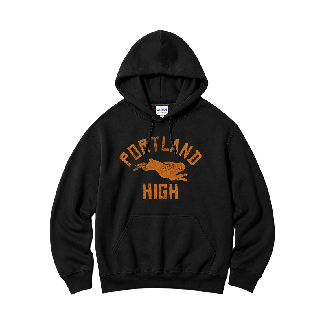 88500_copy Gildan x Vintage Collection PORTLAND Hooded Sweatshirt Black