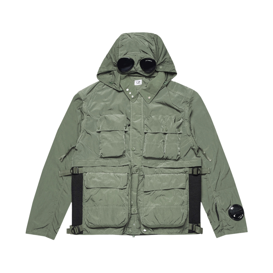 16CMOW011A 005904G 627 [25% 쿠폰] C.P. Company Chrome-R Goggle Utility Jacket Agave Green - 24SS