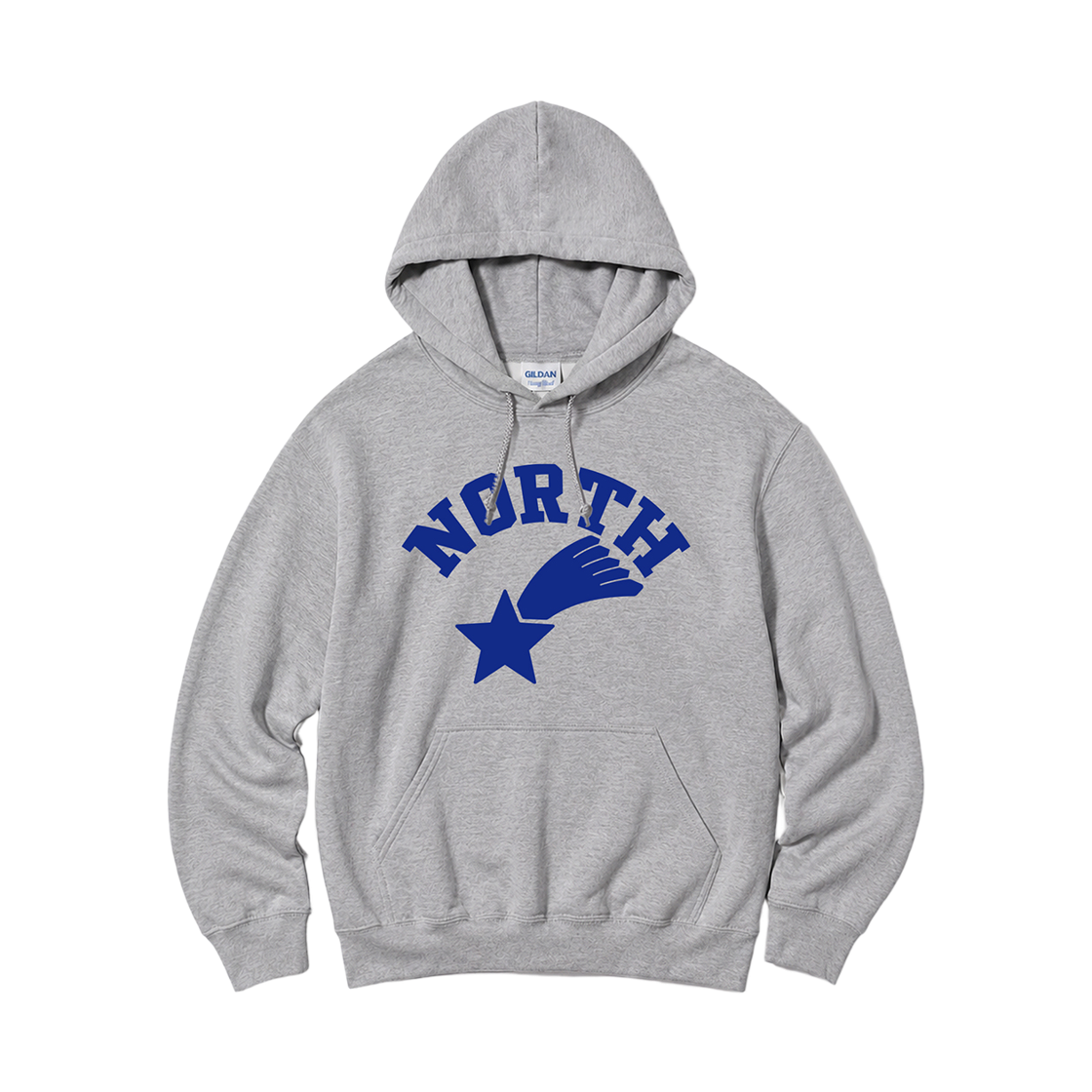88500_copy Gildan x Vintage Collection North Hooded Sweatshirt Gray