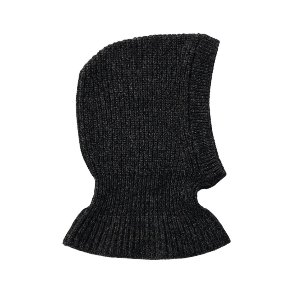 TA0047-LK1029-213 Lemaire Balaclava in Alpaca and Yak Wool Blend Black Mink Brown