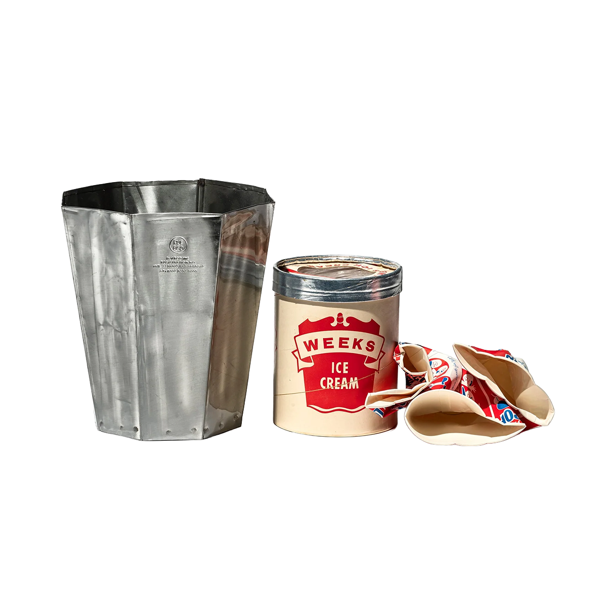 푸에브코 리사이클 스틸 트래시 캔 옥타곤 - 26FW(Puebco Recycle Steel Trash Can Octagon - 26FW) - 4