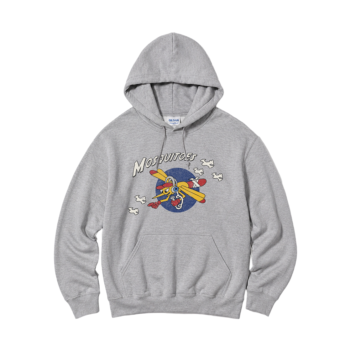 88500_copy Gildan x Vintage Collection MOSQUITOES Hooded Sweatshirt Gray