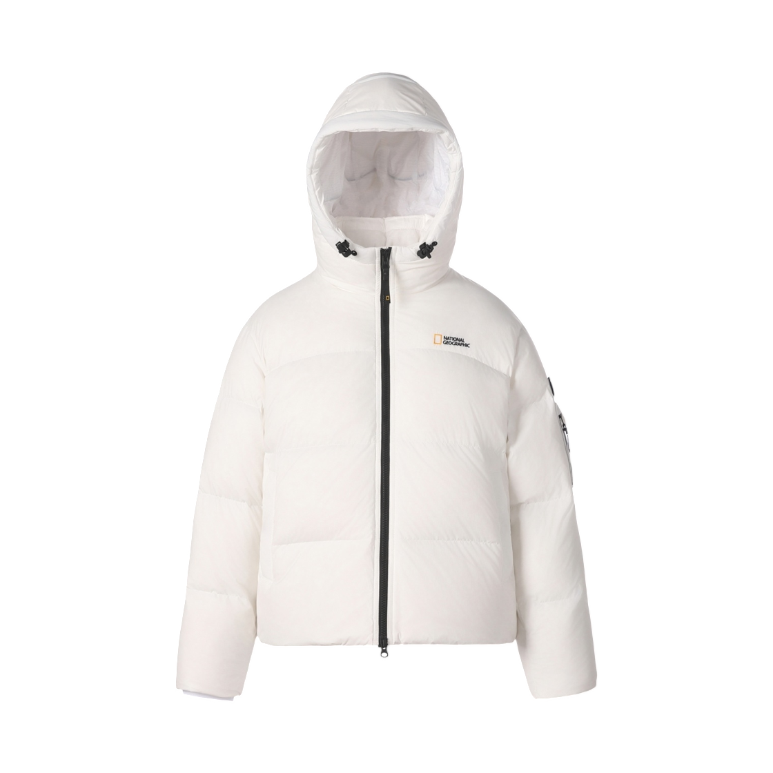 N264WDW880 (W) National Geographic Goldenmole Hooded Goose Down Jumper Off White