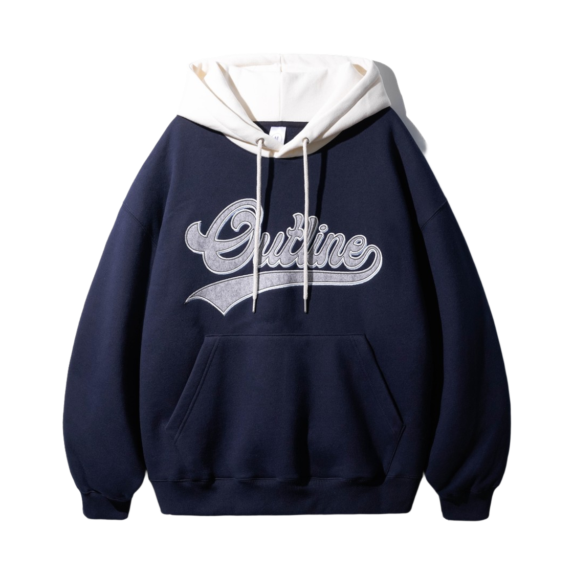OYHD2537_navy_29 JEMUT Outline Overfit Napping Hood Navy OYHD2537