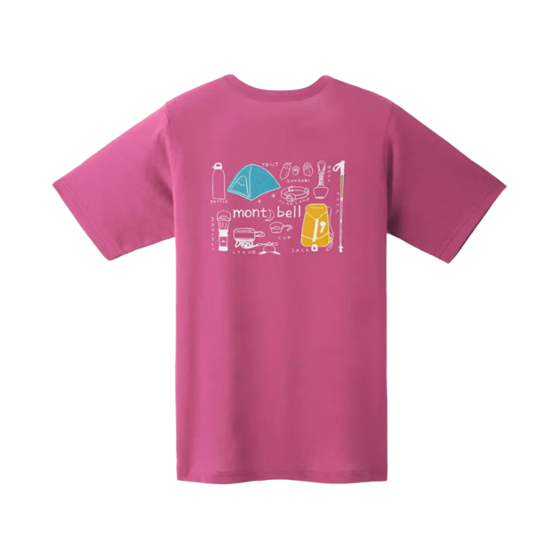 2304551 (W) Montbell Wickron Mountain Gear T-Shirt Pink