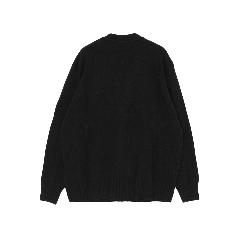 [25% 쿠폰] C.P. 컴퍼니 램스울 GRS 버튼 가디건 블랙 - 24FW([25% 쿠폰] C.P. Company Lambswool GRS Buttoned Cardigan Black - 24FW) - 3