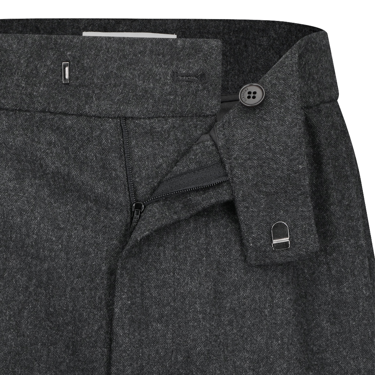 아모멘토 우먼 울 셔링 팬츠 차콜 - 26FW(Amomento Women Wool Shirring Pants Charcoal - 26FW) - 3