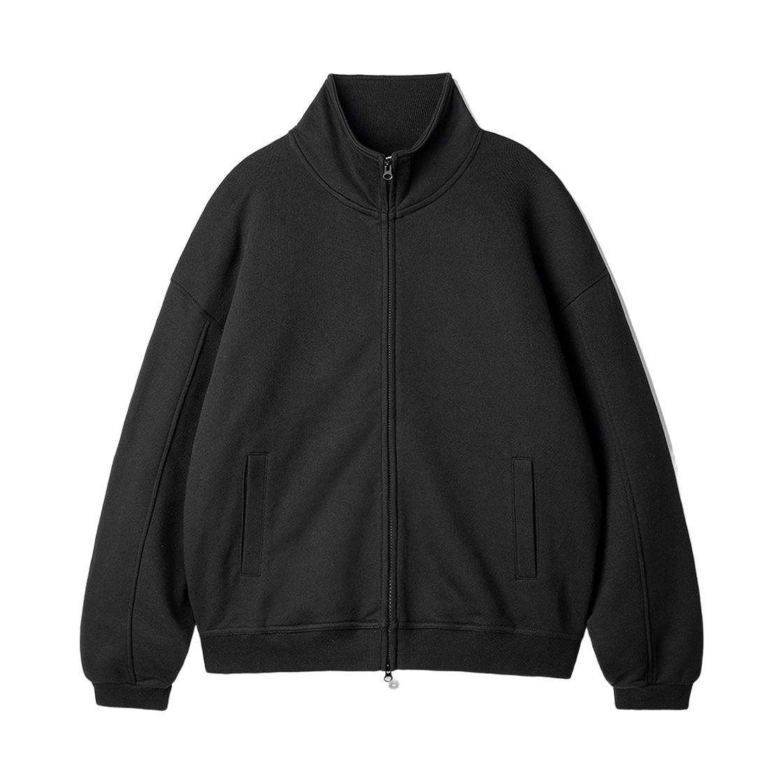 SJOT2675_black_29 JEMUT Dayve Terry Full Zip Up Jacket Black SJOT2675