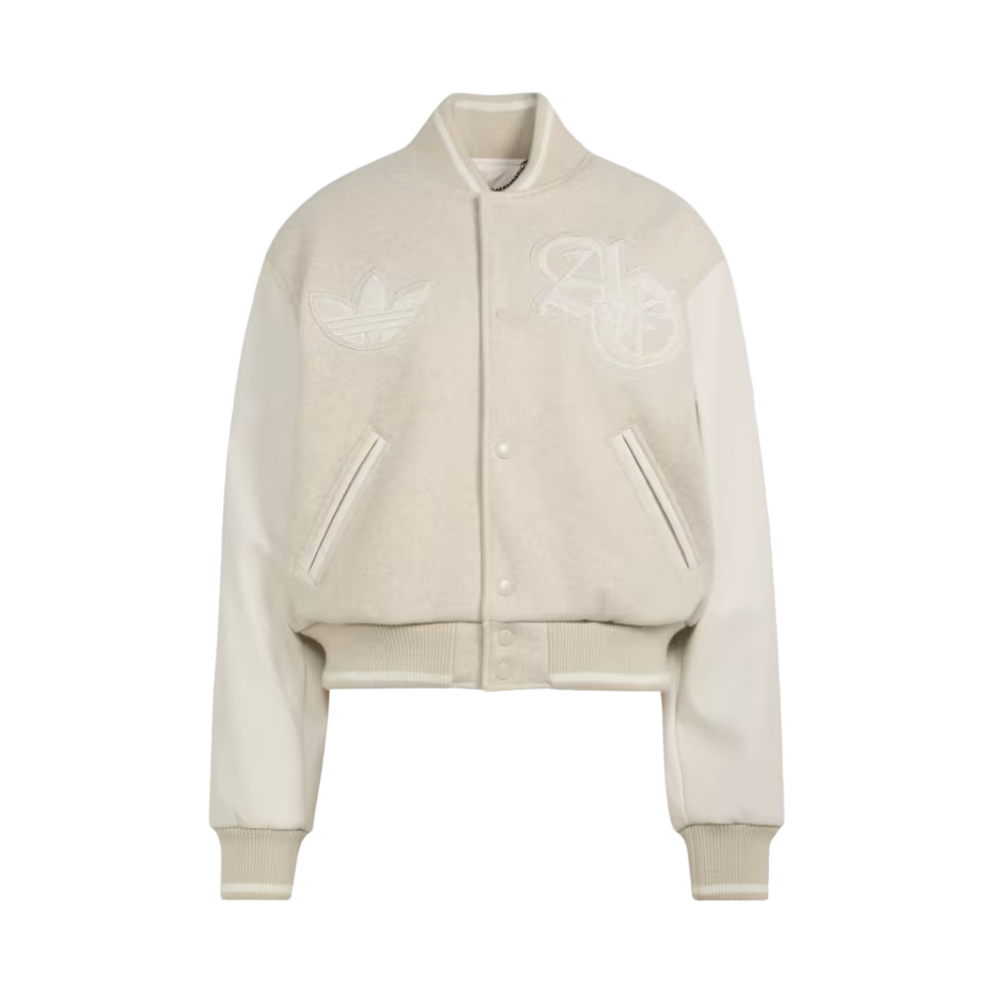 KQ5837 (W) Adidas Originals Varsity Jacket Alumina Chalk White - KR Sizing