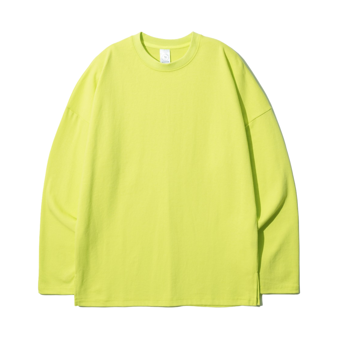KJLT2153_lime_k JEMUT Overfit Layered Long T-Shirts Lime KJLT2153