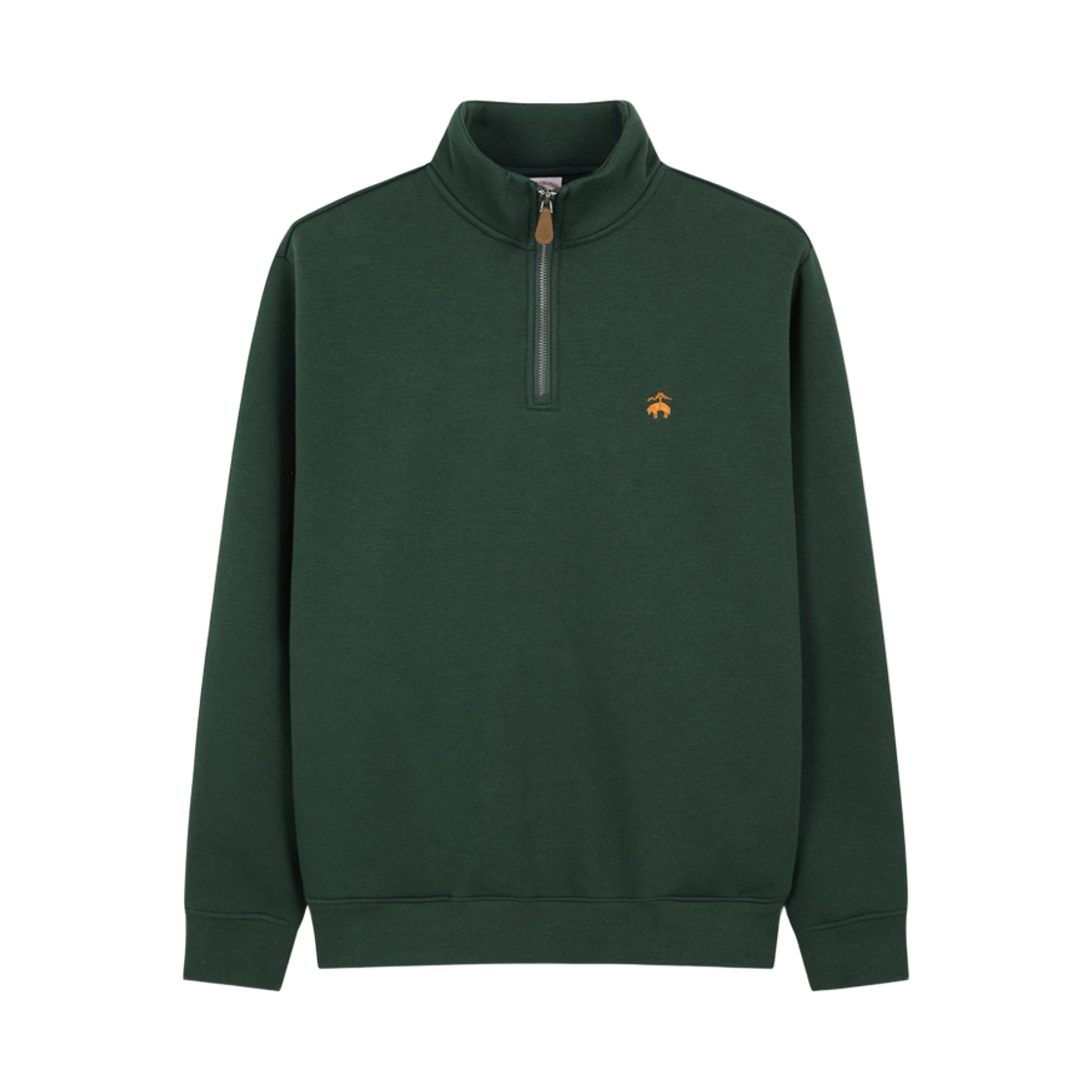 BBNUMBG301-ZGN BrooksBrothers Half Zip Sweat Shirt Green