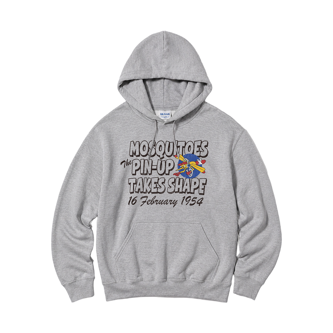 88500_copy Gildan x Vintage Collection 1954 MOSQUITOES Hooded Sweatshirt Gray