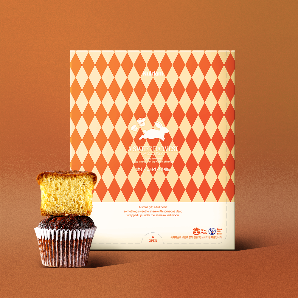 널담 고단백 저당 고식이섬유 카스테라 1박스(플레인,초코)(Nuldam High Protein, Low Sugar, High Fiber Castella Cake, 1 Box (Plain, Chocolate)) - 2