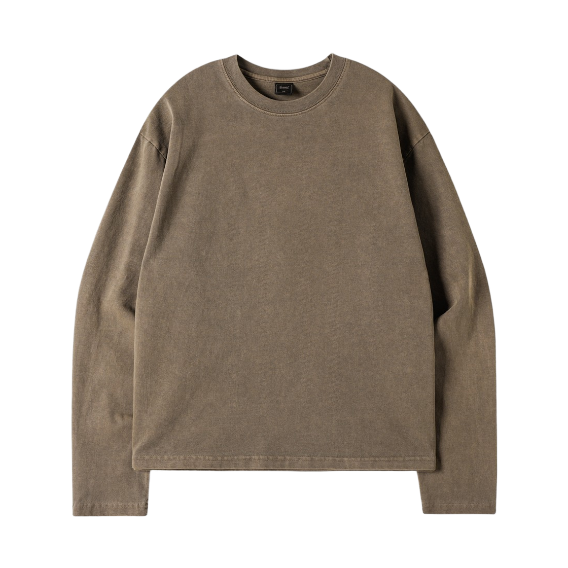 KJLT2683_brown_29 JEMUT Boy Crop Pigment Long Sleeve Brown KJLT2683