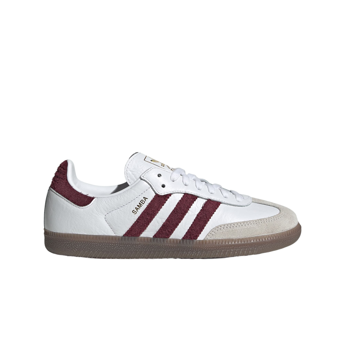 LA0973 (W) Adidas Samba OG Cloud White Maroon