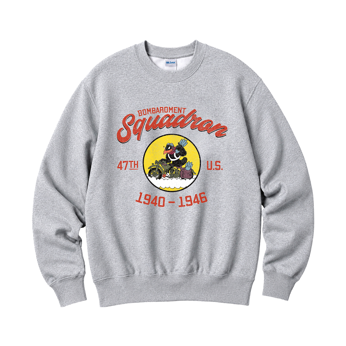 88000_copy Gildan x Vintage Collection SQUADRON Crewneck Sweat shirt Gray