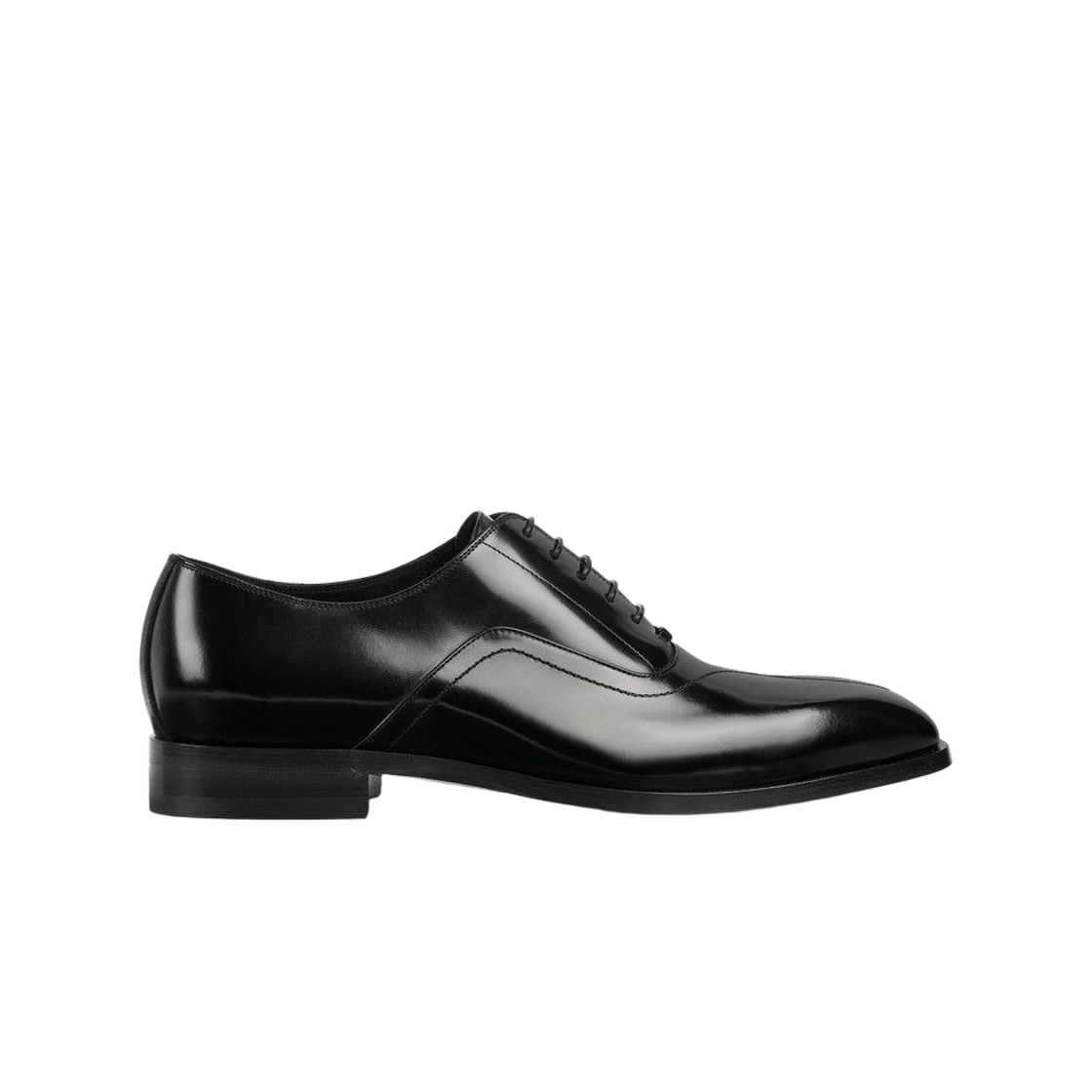 851393-AAD7W-1000 Gucci Topstitch Lace Up Shoes Black