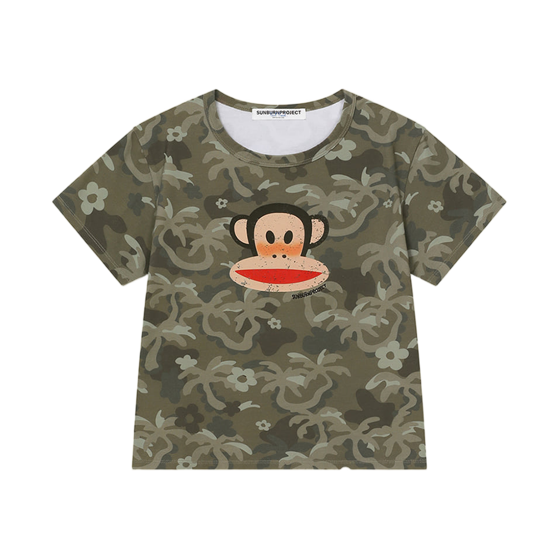 SBDSST002CM (W) Sunburnproject x Paul Frank T-shirt Camo