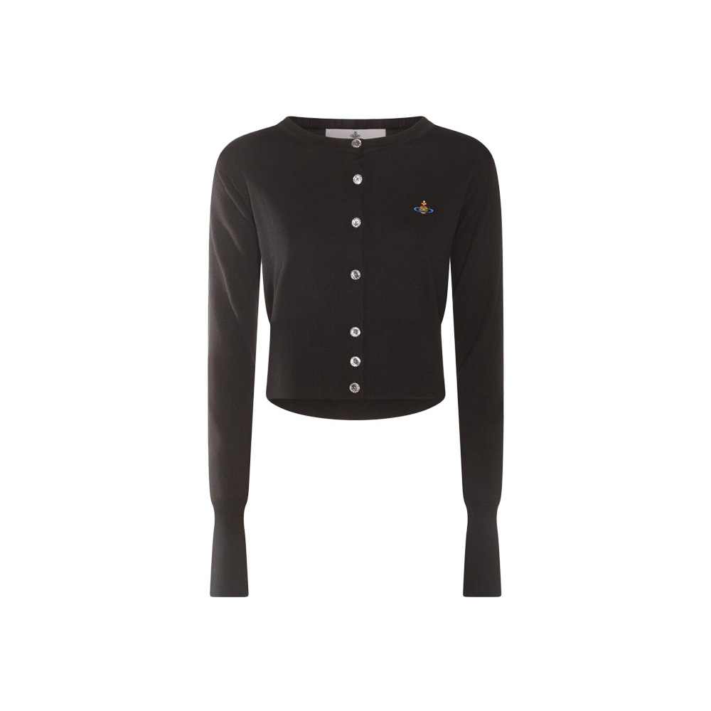[25% 쿠폰] (W) 비비안 웨스트우드 베아 크롭 가디건 블랙([25% 쿠폰] (W) Vivienne Westwood Bea Cropped Cardigan Black) - 2