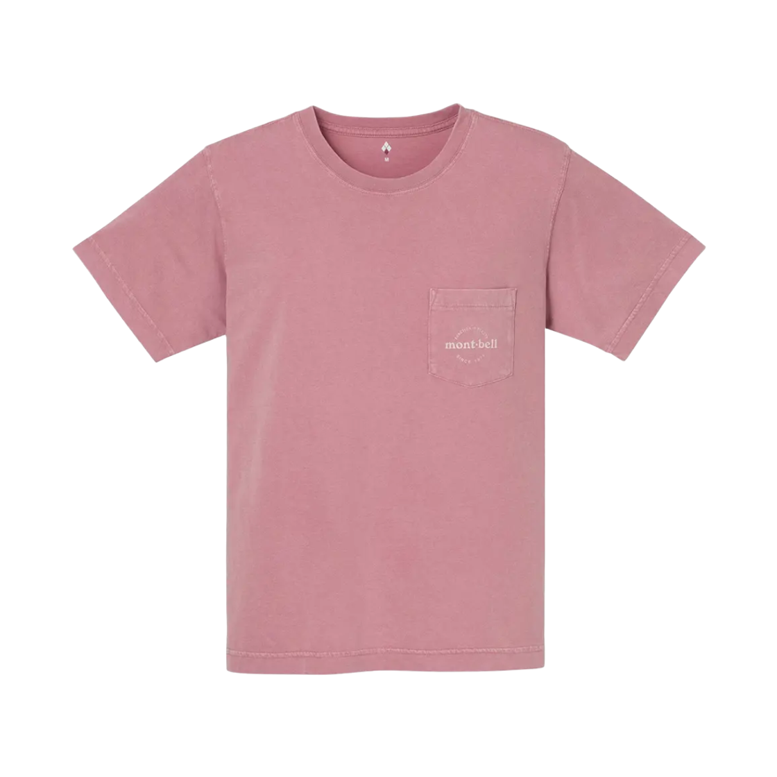 2104797 (W) Montbell Washed Out Cotton T-Shirt Pink