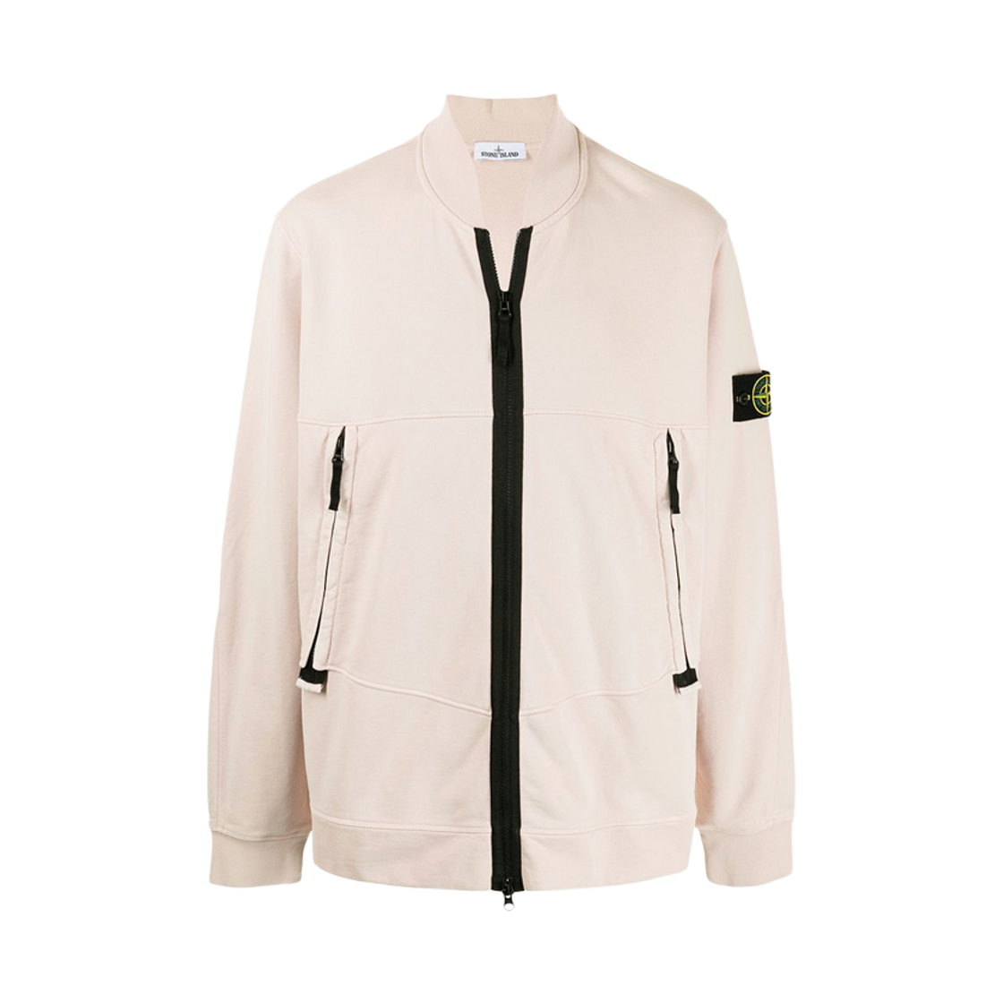 741560351 V0082 [25% 쿠폰] Stone Island 15th Anniversary Logo Patch Zip-Up Jacket Pink Beige