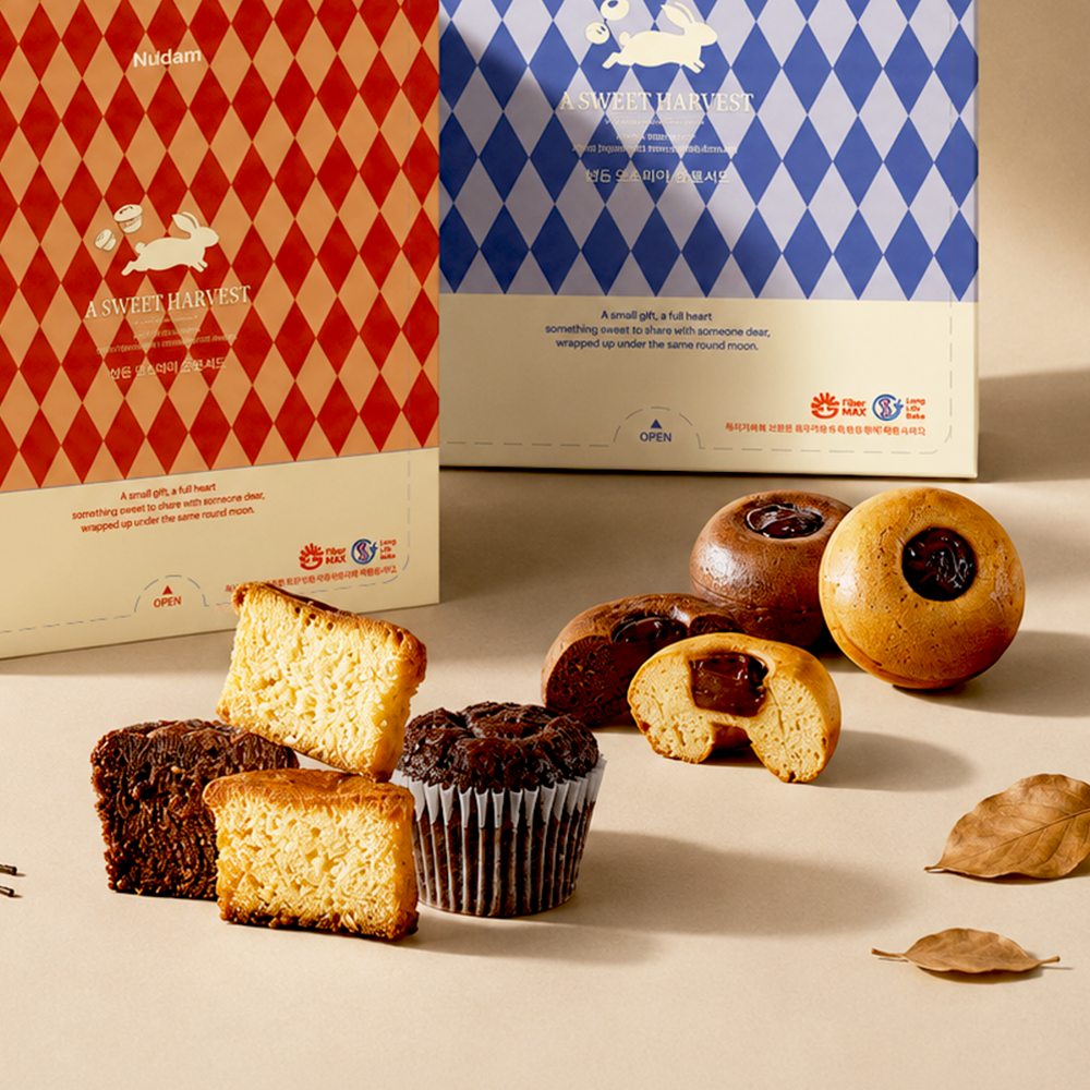 널담 고단백 저당 고식이섬유 카스테라 1박스(플레인,초코)(Nuldam High Protein, Low Sugar, High Fiber Castella Cake, 1 Box (Plain, Chocolate)) - 3