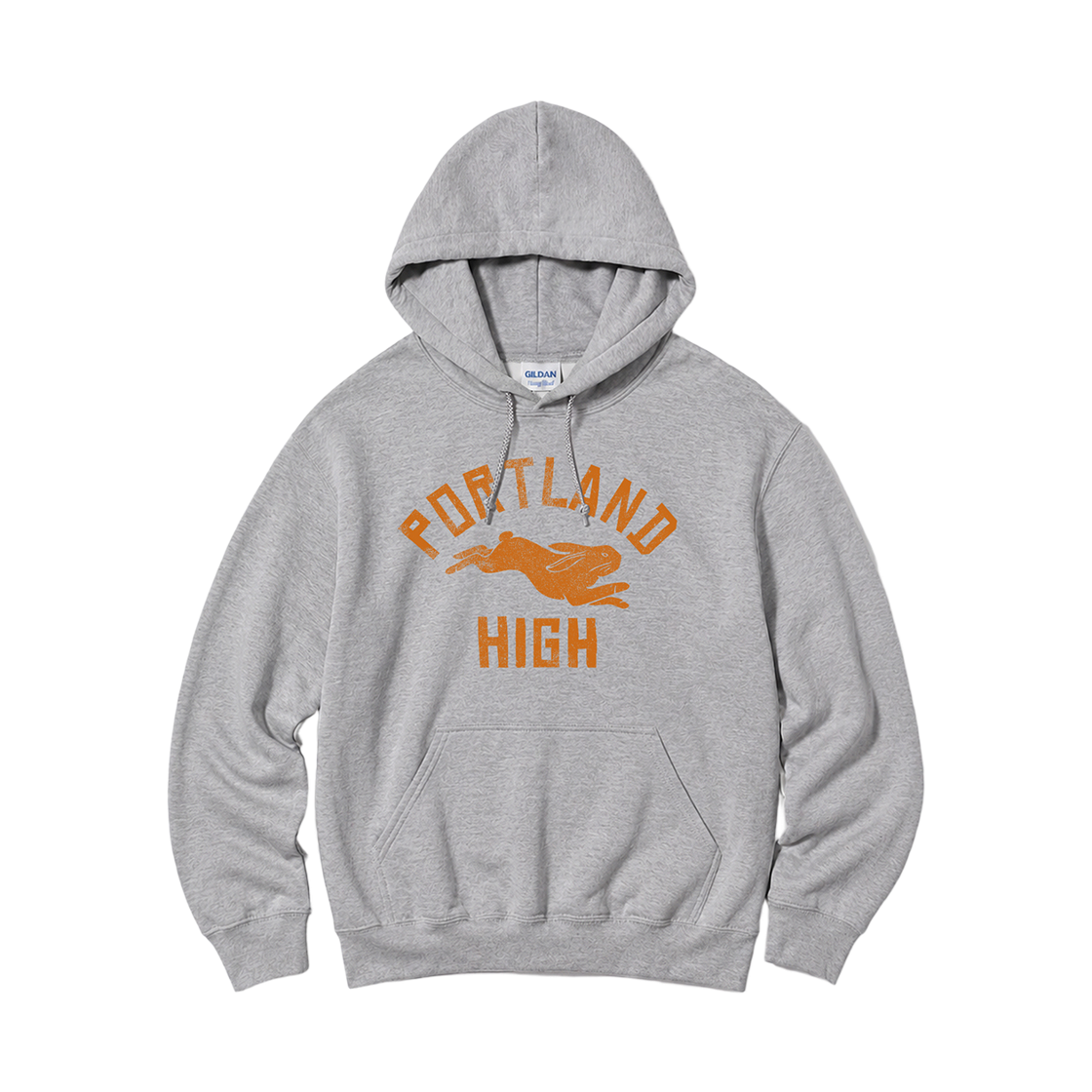 88500_copy Gildan x Vintage Collection PORTLAND Hooded Sweatshirt Gray