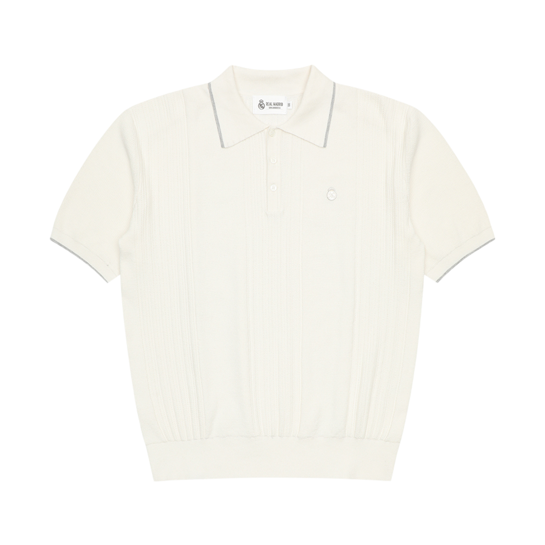 GRMFNT02 Real Madrid CF Knit Short Sleeve White