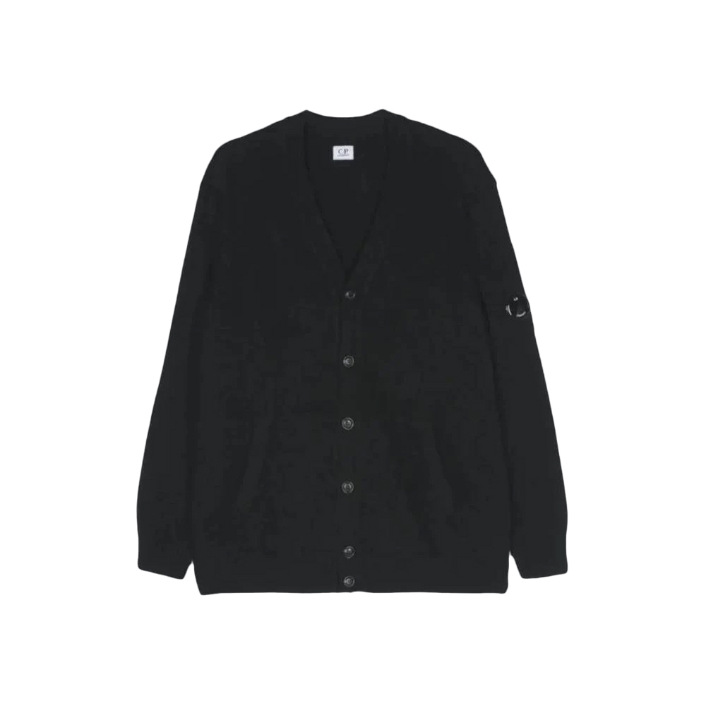 [25% 쿠폰] C.P. 컴퍼니 램스울 GRS 버튼 가디건 블랙 - 24FW([25% 쿠폰] C.P. Company Lambswool GRS Buttoned Cardigan Black - 24FW) - 2