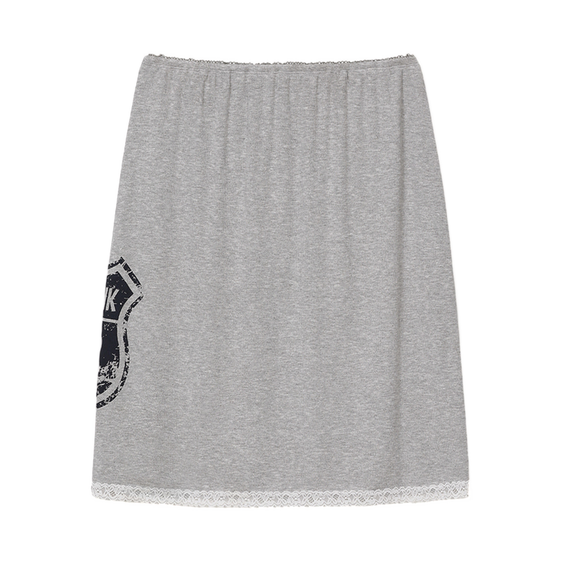 (W) 썬번프로젝트 x 폴 프랭크 미디 스커트 멜란지 그레이((W) Sunburnproject x Paul Frank Midi Skirt Melange Gray) - 2