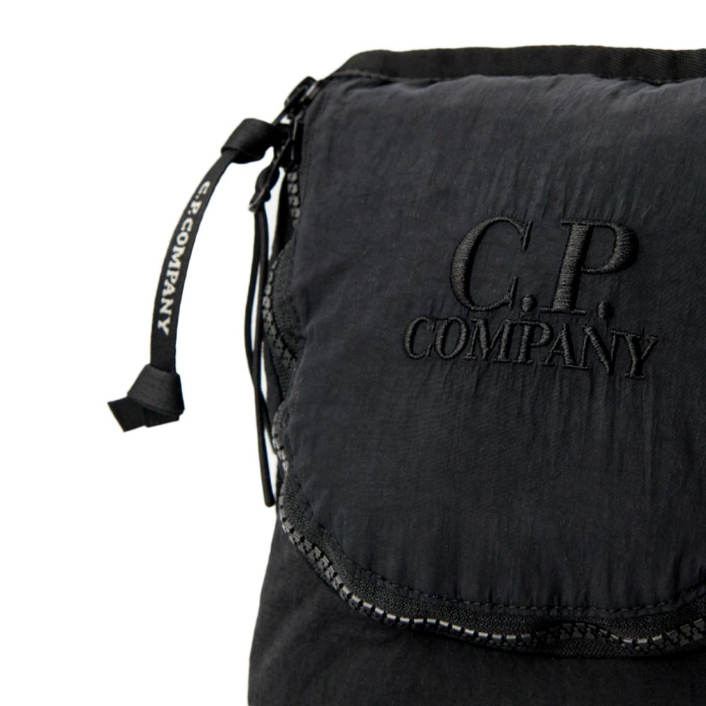 [15% 쿠폰] C.P. 컴퍼니 플레인 페이퍼 터치 숄더백 블랙 - 25FW([15% 쿠폰] C.P. Company Plain Paper Touch Shoulder Bag Black - 25FW) - 4