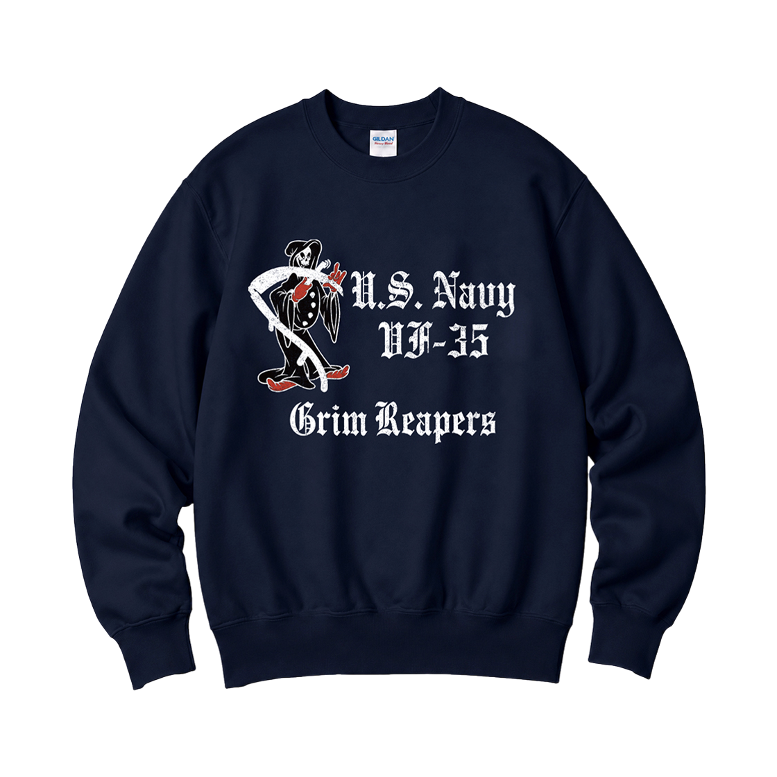 88000_copy Gildan x Vintage Collection US_NAVY SB Crewneck Sweat shirt Navy