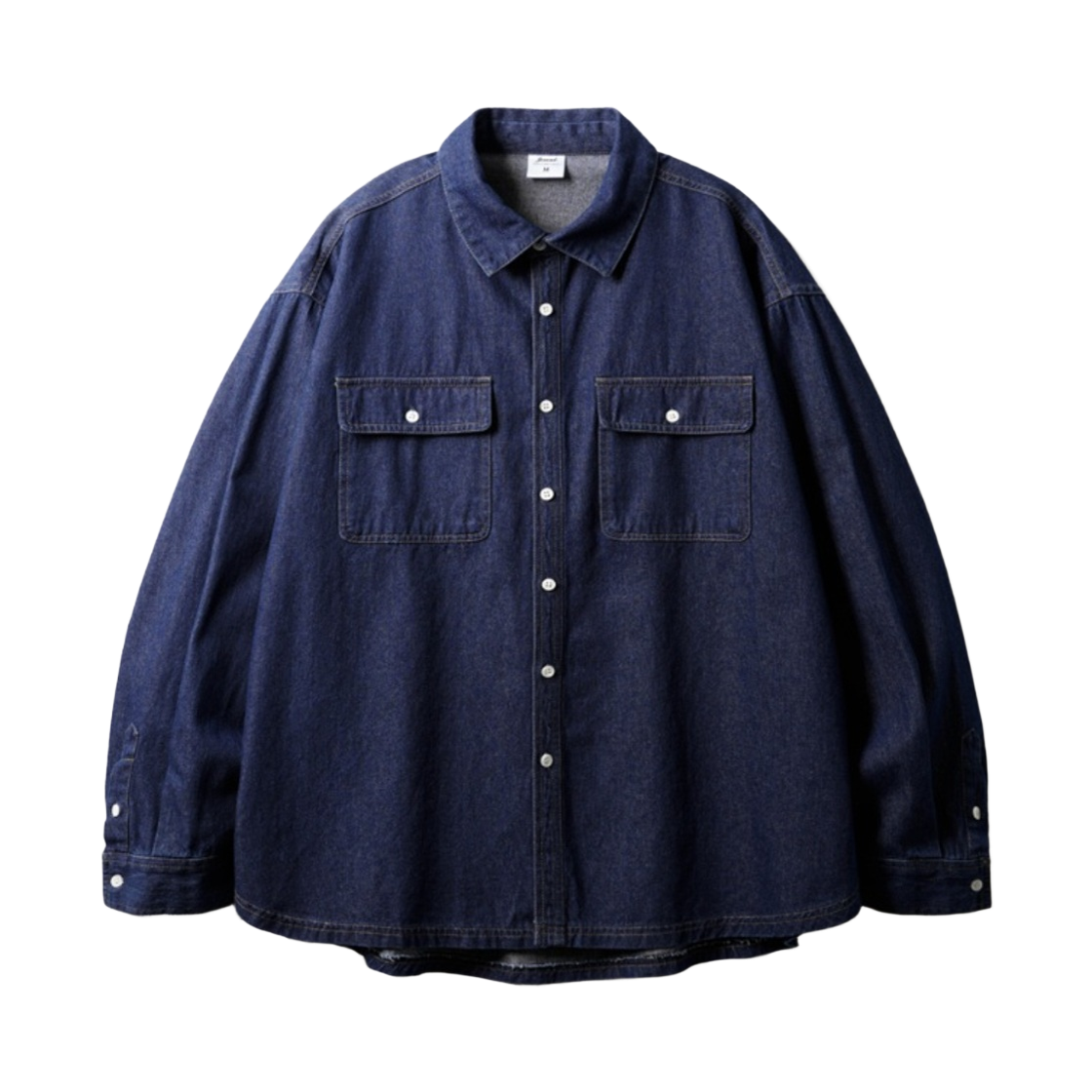 SOLS2583_indigo_291 JEMUT Wriston Overfit Denim Shirts Indigo SOLS2583