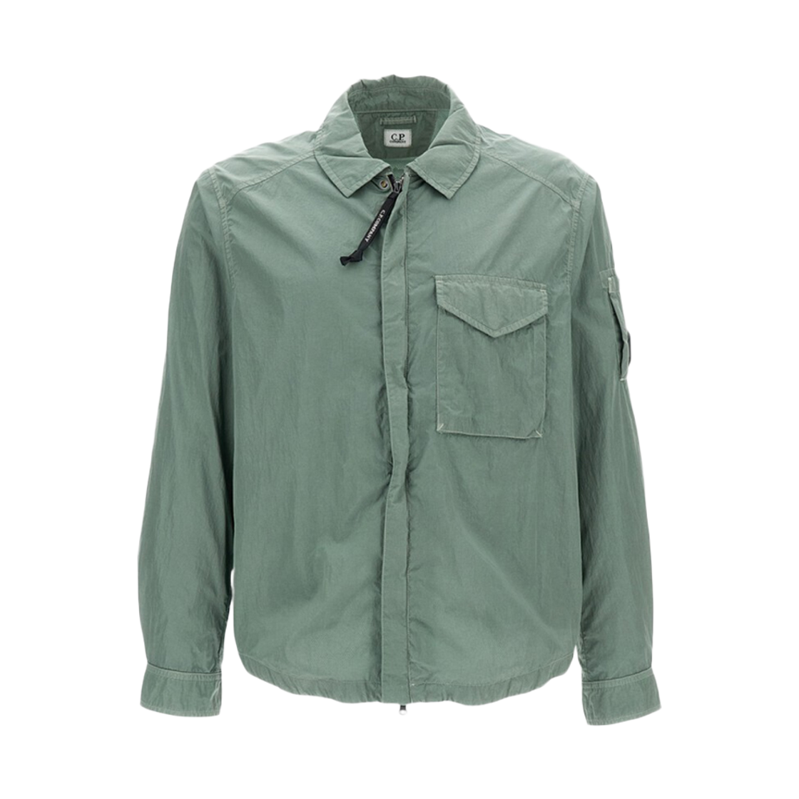 20CMOS710A 005904G 668 [25% 쿠폰] C.P. Company Chrome-R Zipped Lens Overshirt Laurel Wreath Green - 26SS