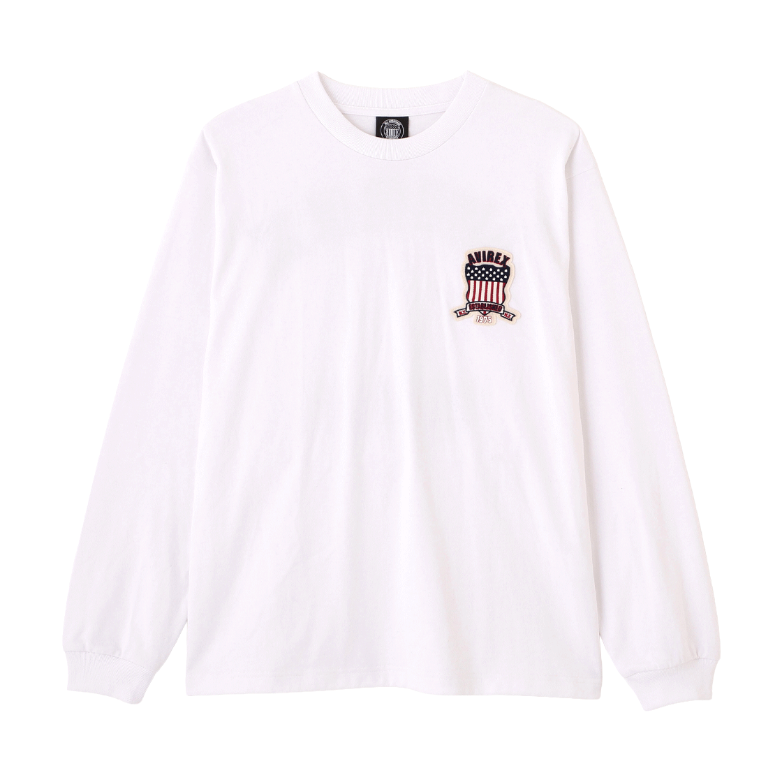 [예약배송] 아비렉스 롱 슬리브 시그니처 바시티 로고 티 화이트([예약배송] Avirex Long Sleeve Signature Varsity Logo Tee White) - 2