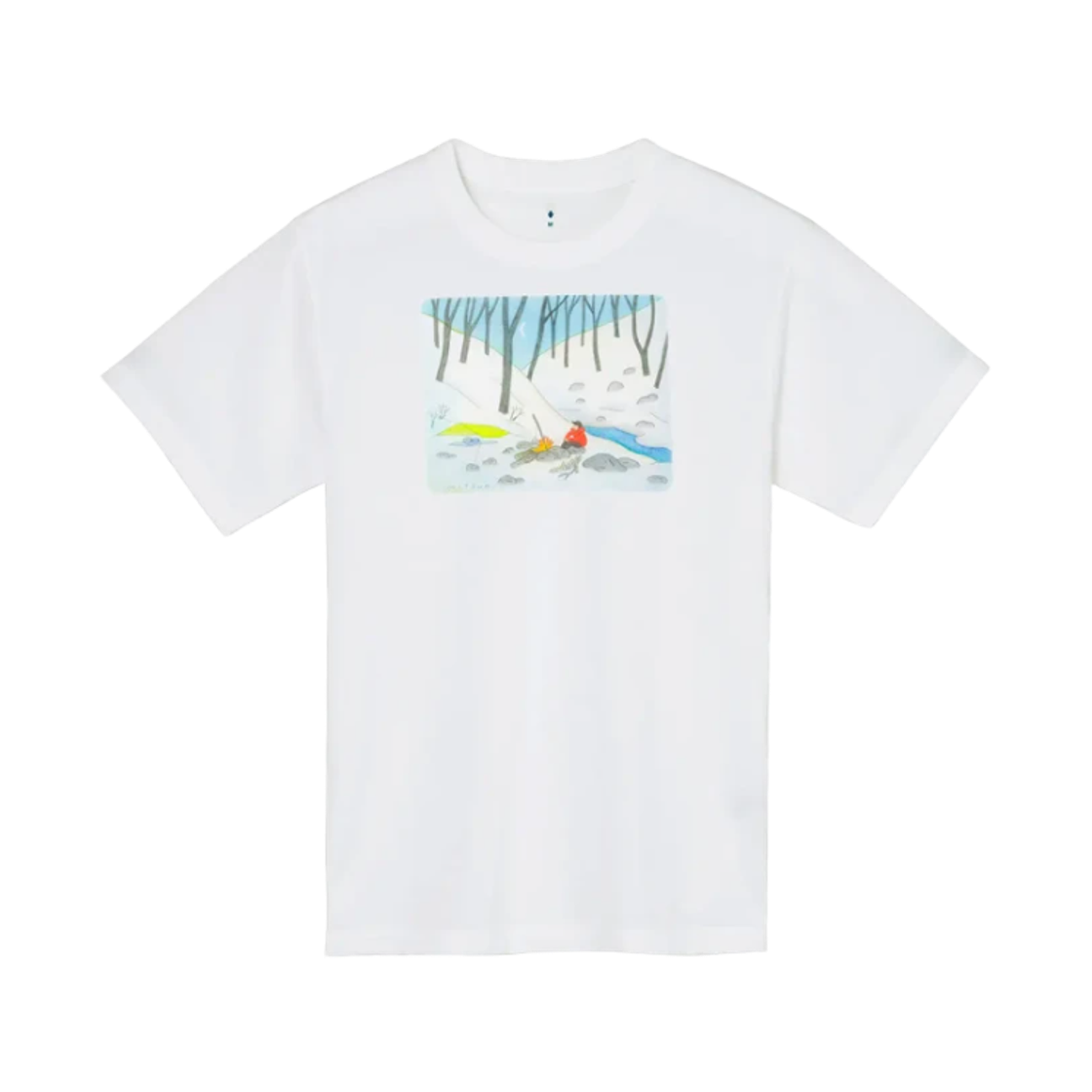 2304619 Montbell Wickron Winter Valley T-Shirt White