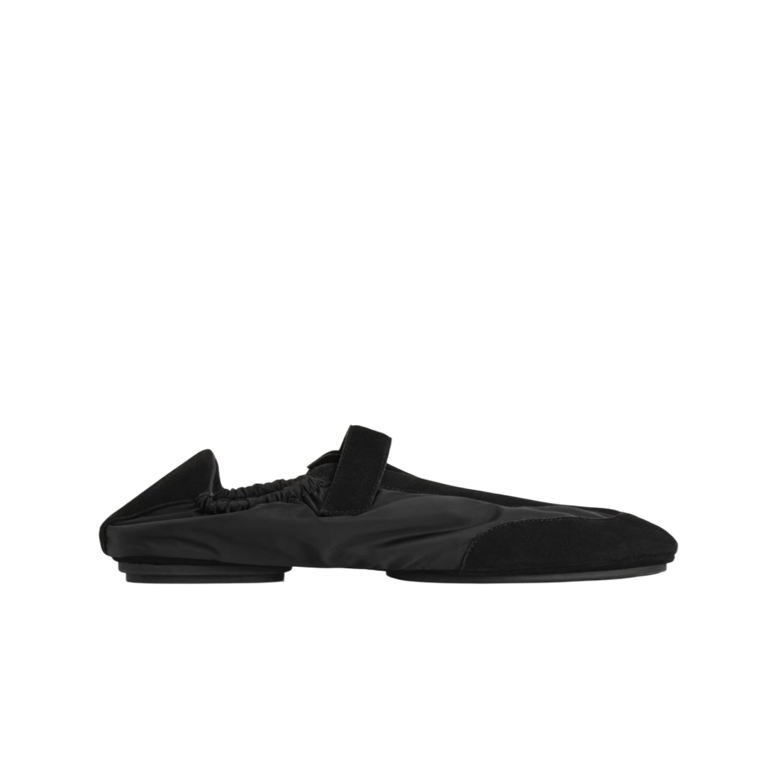 1331774001 (W) COS Suede Nylon Mary Jane Trainers Black