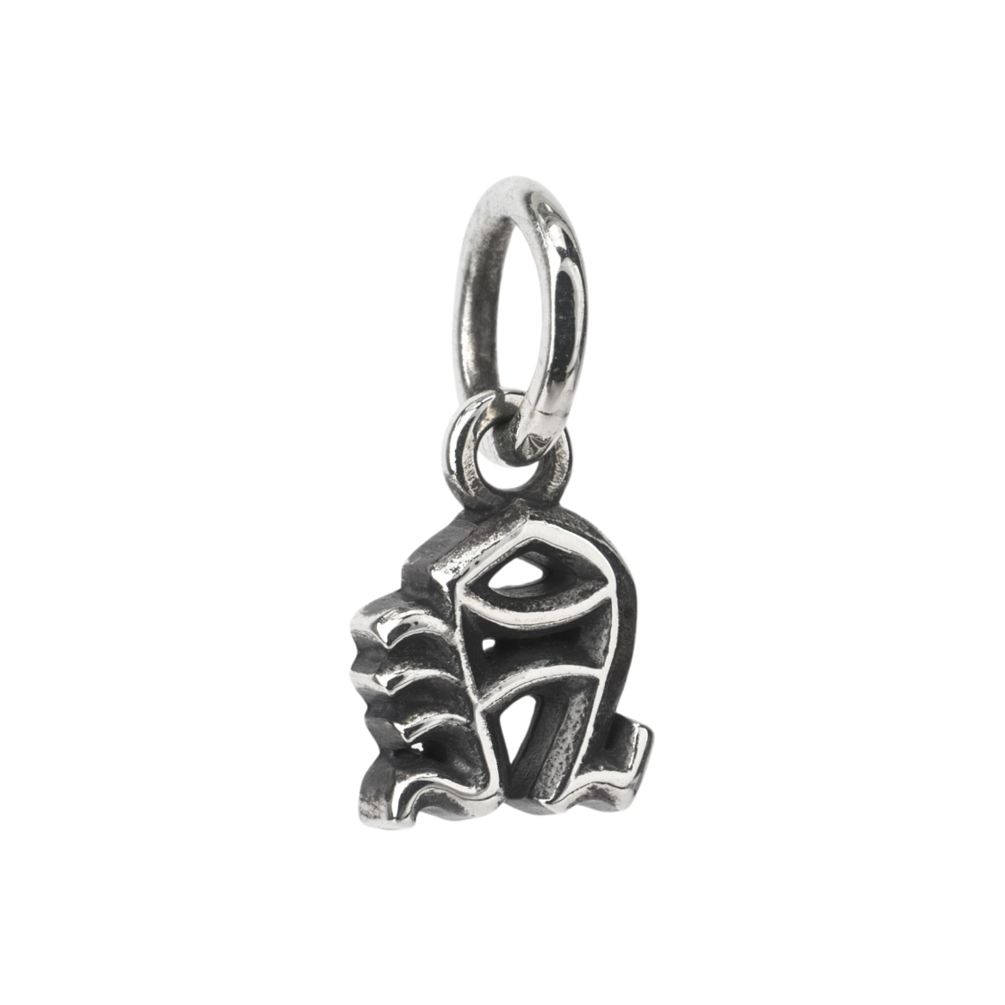 - Chrome Hearts Mini Alphabet Stack N Initial Pendant Silver