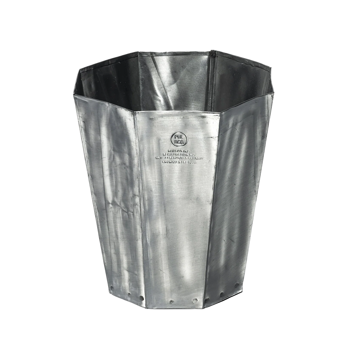 푸에브코 리사이클 스틸 트래시 캔 옥타곤 - 26FW(Puebco Recycle Steel Trash Can Octagon - 26FW)