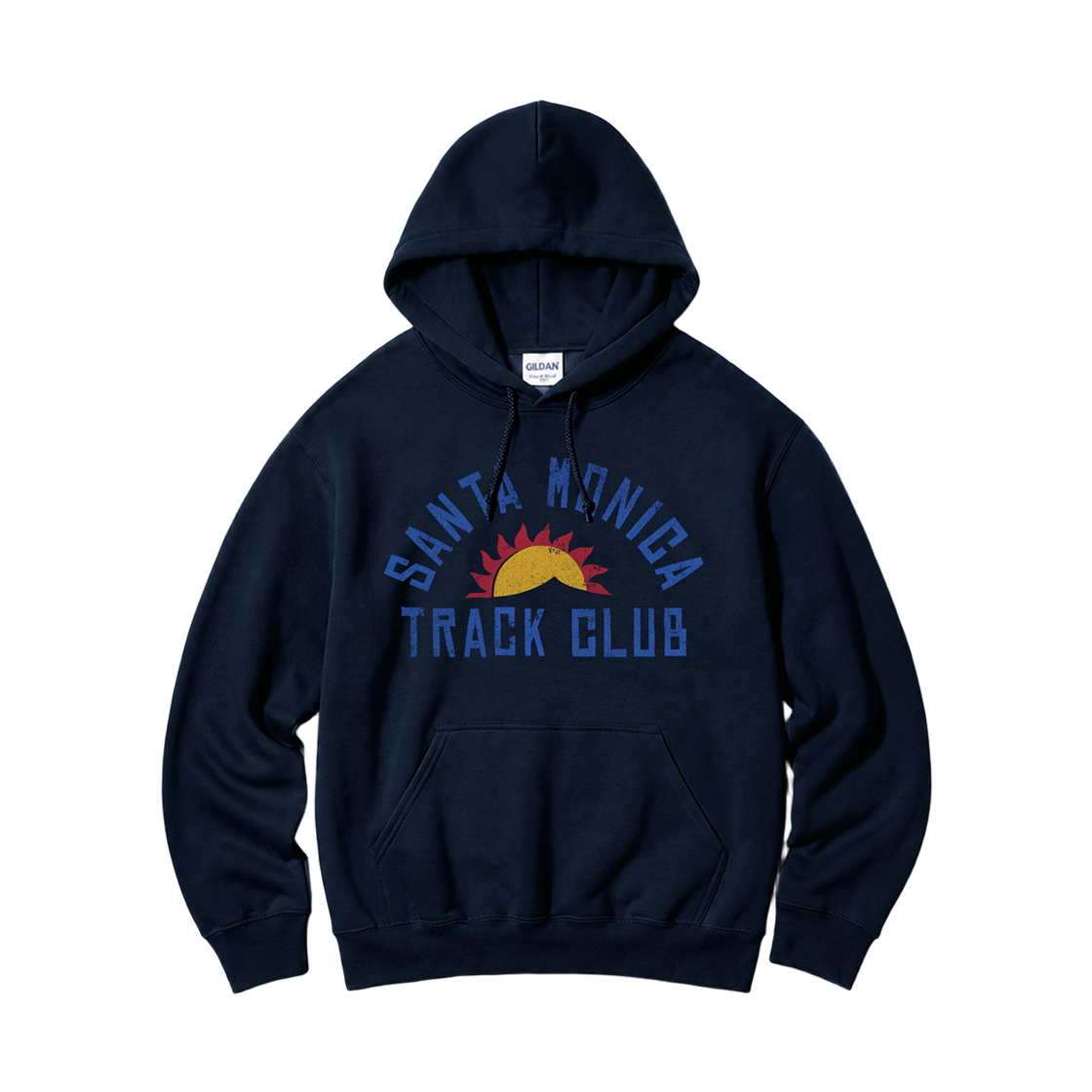 88500_copy Gildan x Vintage Collection SANTA MONICA Hooded Sweatshirt Navy