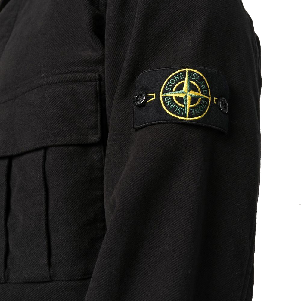 [25% 쿠폰] 스톤 아일랜드 11305 오버셔츠 블랙 - 22FW([25% 쿠폰] Stone Island 11305 Overshirt Black - 22FW) - 4