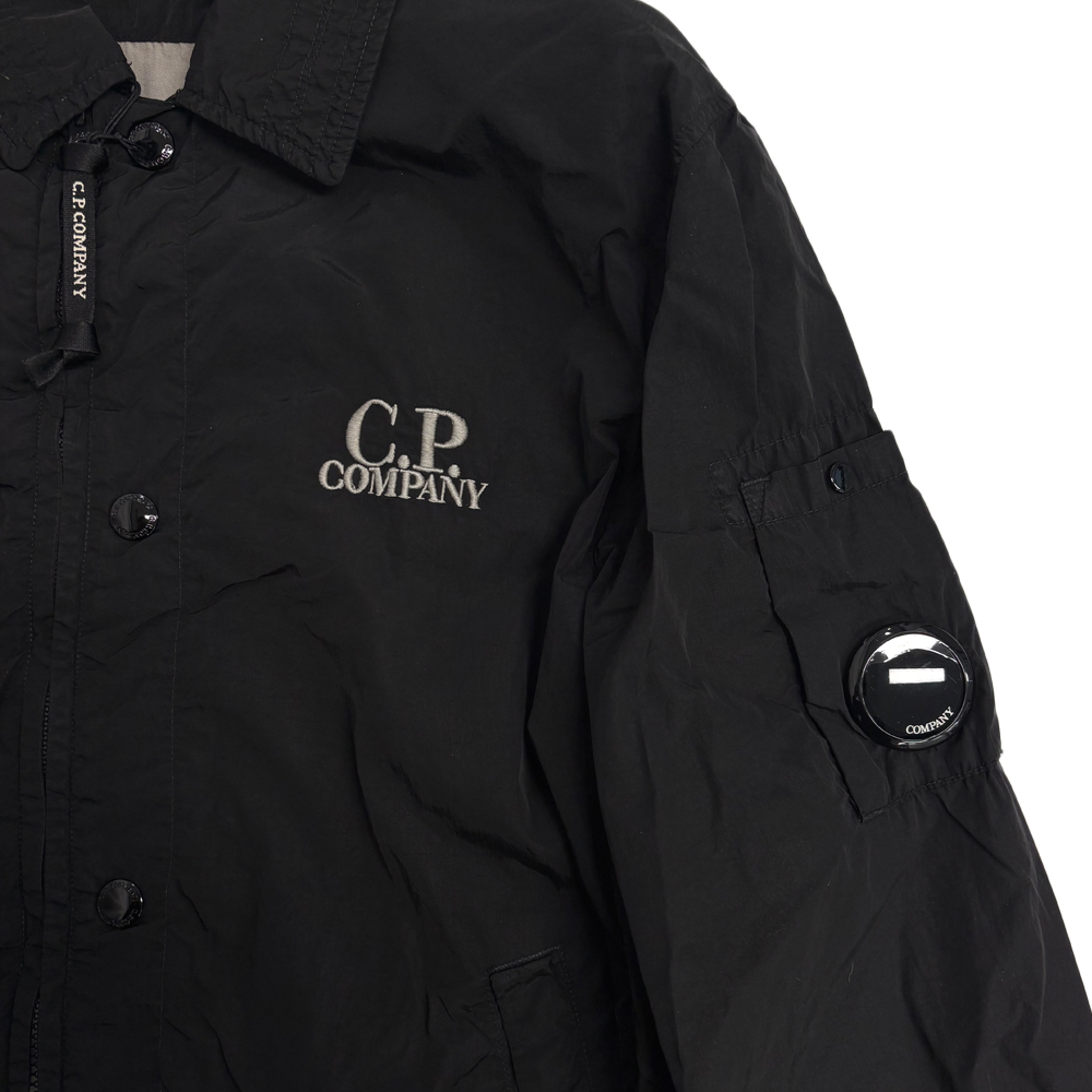 [25% 쿠폰] C.P. 컴퍼니 크롬-R 지퍼 렌즈 오버셔츠 블랙 - 26SS([25% 쿠폰] C.P. Company Chrome-R Zipped Lens Overshirt Black - 26SS) - 4